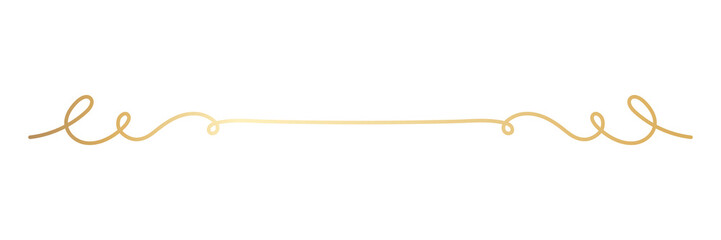 PNG Elegant gold decorative divider on transparent background