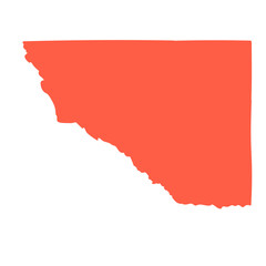 PNG Red abstract shape design on transparent background