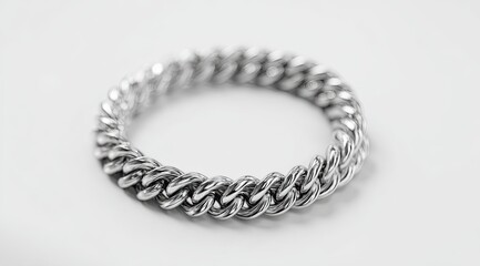 Sleek, circular chain ring