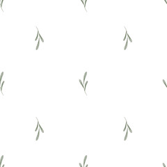 Seamless pattern with watercolor illustrious of leaves. Pattern for textile, fabric, decor, wrapping paper. 