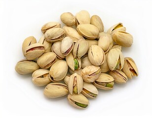 Fototapeta premium A Heap of Shelled Pistachios Ready to Eat Delicious Healthy Snack Food