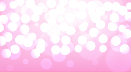 Abstract. bokeh blur light on pink background. vector.