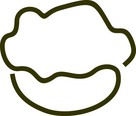 Continuos Ice Cream Line Art 