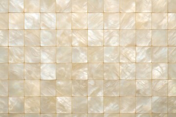 Elegant Mother of Pearl Tile Texture – Iridescent Shell Mosaic Surface for Luxury Interior Design, Decorative Wall Panels, and Sophisticated Natural Backdrop Elements