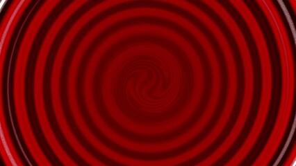 Concentric red swirl design with gradient effect and hypnotic pattern for creative visualizations and dynamic artistic presentations.