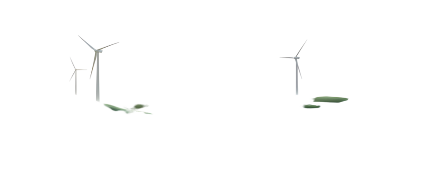 Wind Turbines in Minimalist Style on Dark Background for Alternative Energy Concept