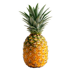 Obraz premium Single young pineapple fruit high quality realistic image