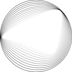 Circles wave lines halftone of frame. Design technology