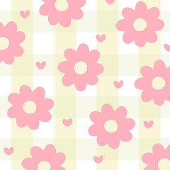 Beautiful colorful floral pattern background image.