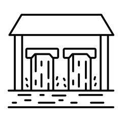 hydro power outline icon