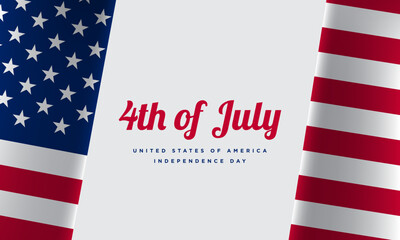 Fototapeta premium USA 4th of July Independence Day Template Design.
