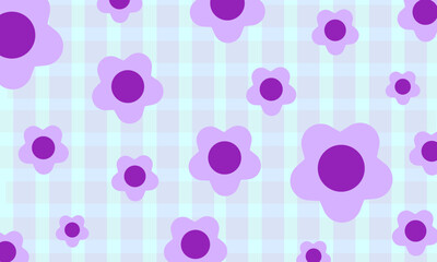 Cute and colorful vector flower images wallpaper.