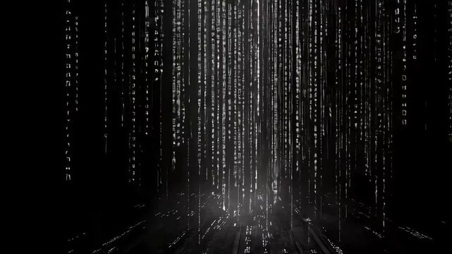 Abstract digital code background