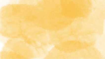Yellow watercolor background with copyspace for your design. vector.