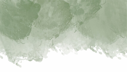 Green watercolor background with copyspace for your design. vector.