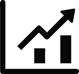 Upward Trending Graph  Visualizing Growth and Positive Progress