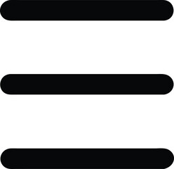 Hamburger Menu Icon Simple, Clean, and Versatile Vector Graphic