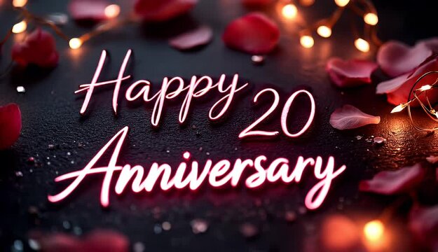 Happy 20th Anniversary A Romantic Celebration