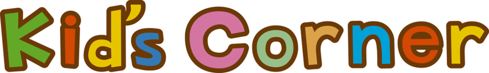 キッズコーナーの文字
