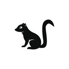 Squirrel animal vector art illustration