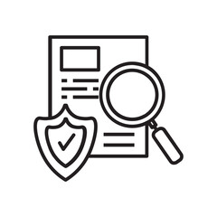 folder with magnifying glass