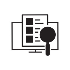 magnifying glass on the document