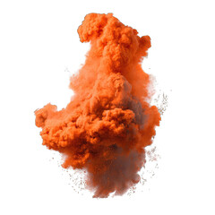 Orange smoke cloud explosion (1)