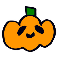 手描きのポップで個性的なジャック・オ・ランタン