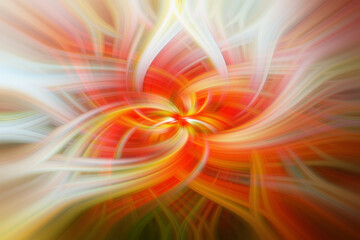 Obraz premium Swirling red, orange and white lines creating abstract floral pattern