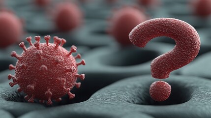 Obraz premium Viral uncertainty