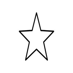 Obraz premium Minimalist Star Line Art Silhouette