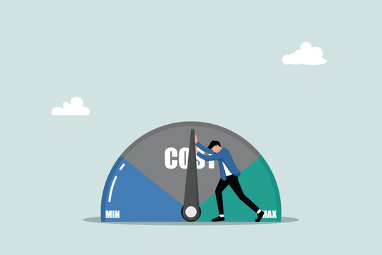Cost saving ideas, cost reduction or expense reduction, financial or accounting optimization, cost reduction concepts to generate more profits, smart entrepreneurs try to reduce costs to a minimum.