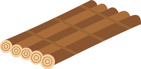 Raft Float Illustration