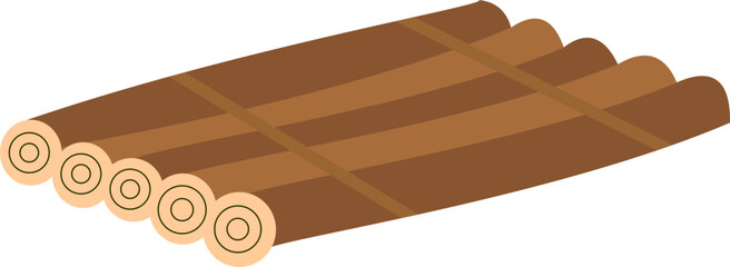 Raft Float Illustration