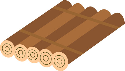 Raft Float Illustration