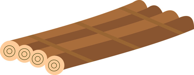 Raft Float Illustration