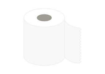 トイレットペーパーのイラスト