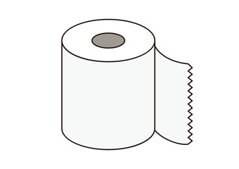 トイレットペーパーのイラスト