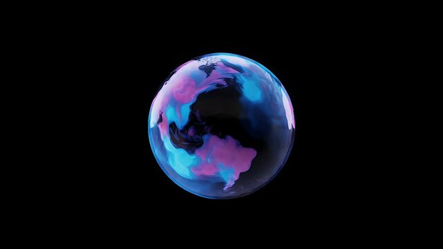 Abstract stylized Earth globe