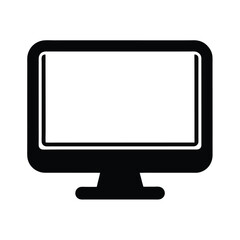 Desktop Monitor Icon Vector Illustration