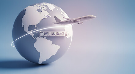 Fototapeta premium Global Travel Insurance Secure Your Adventures Worldwide
