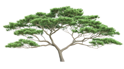 Lush green pine tree in tranquil nature setting botanical illustration serenity natural beauty close-up view environmental concept