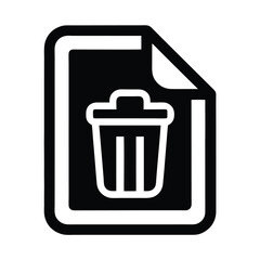 File Delete Icon Vector Illustration
