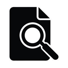 File Search Icon Vector Illustration