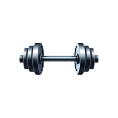 Fototapeta premium Steel Dumbbell Weightlifting Equipment Fitness Exercise Gym Workout Strength Training Dark Background Metal Barbell Weights Sport Graphic Design
