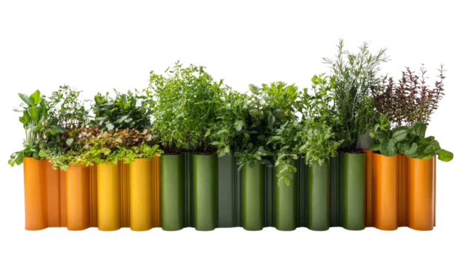 Herb garden creation urban home gardening guide indoor environment aerial view sustainable living