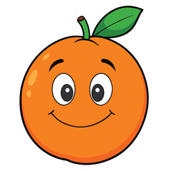  orange on white background