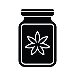 Ground Allspice Jar Icon Vector Illustration