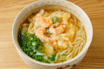 海老かき揚げ天ぷらうどん