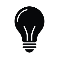 Light Bulb Icon Vector Illustration